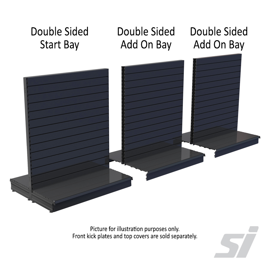 Premium Shop Gondola Shelving Slatwall Kits